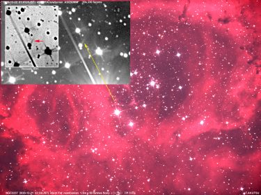 Rosette Nebula’s Harbic Harlow object “Rosette HH1”